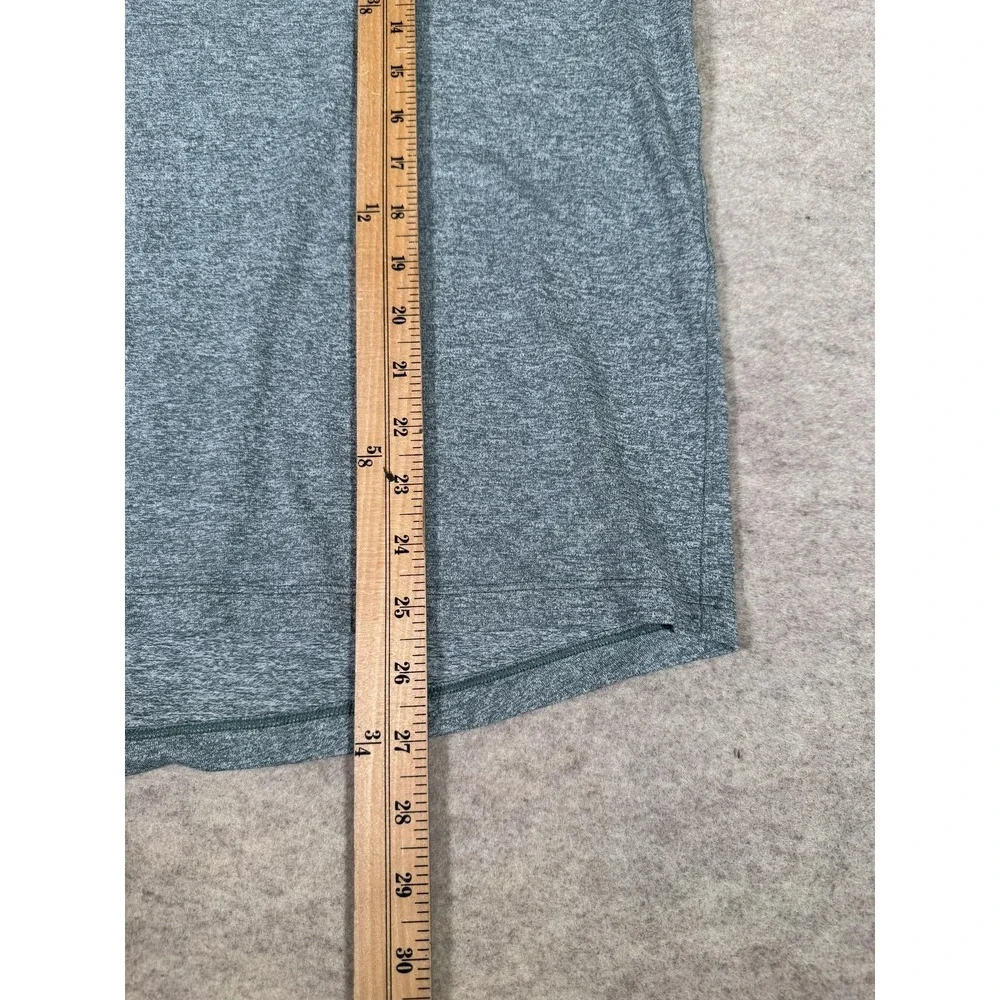 Lululemon Shirt Womens 14 Gray Raglan Short Sleeve Yoga Athletic Top Lightweight